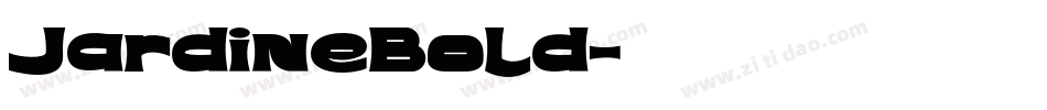 JardineBold字体转换