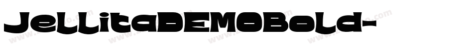 JellitaDEMOBold字体转换