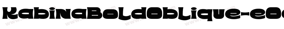 KabinaBoldOblique-eOag字体转换