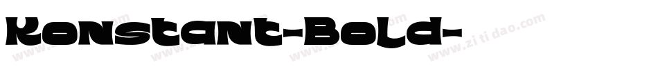 Konstant-Bold字体转换