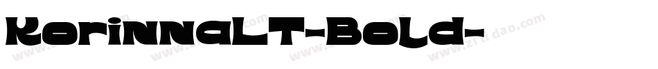 KorinnaLT-Bold字体转换