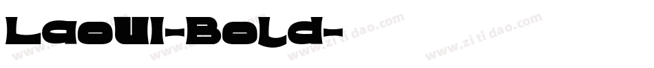 LaoUI-Bold字体转换