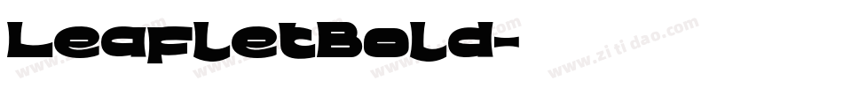 LeafletBold字体转换
