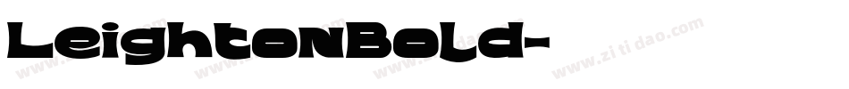 LeightonBold字体转换