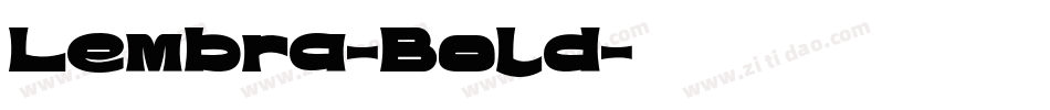 Lembra-Bold字体转换