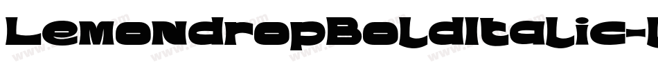 LemondropBoldItalic-lMl0字体转换