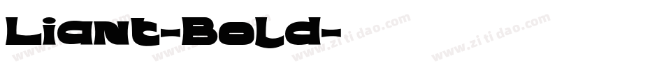 Liant-Bold字体转换