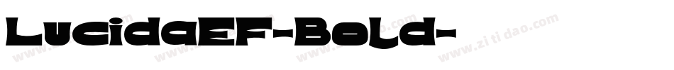 LucidaEF-Bold字体转换