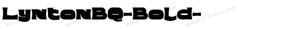 LyntonBQ-Bold字体转换