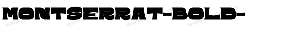 MONTSERRAT-BOLD字体转换