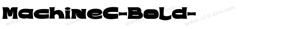 MachineC-Bold字体转换