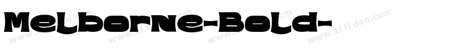 Melborne-Bold字体转换