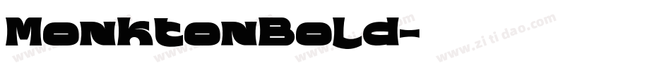 MonktonBold字体转换