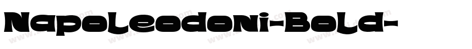 Napoleodoni-Bold字体转换