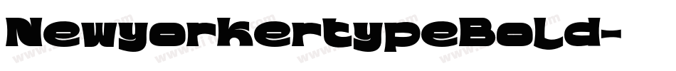 NewyorkertypeBold字体转换