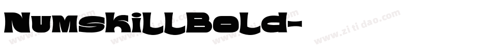 NumskillBold字体转换