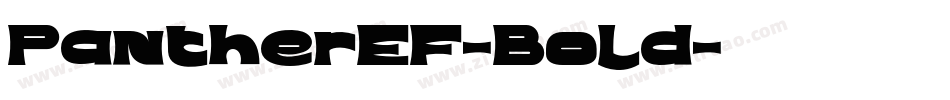 PantherEF-Bold字体转换