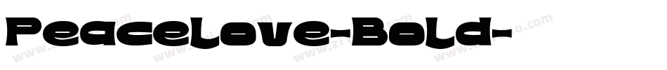 Peacelove-Bold字体转换