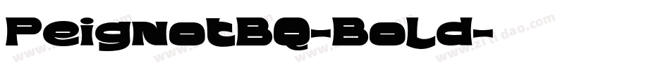 PeignotBQ-Bold字体转换