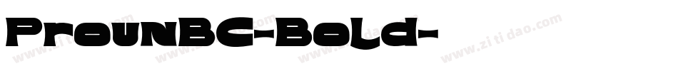 ProunBC-Bold字体转换