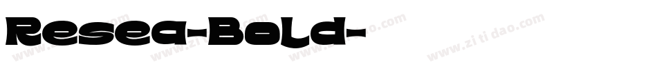 Resea-Bold字体转换