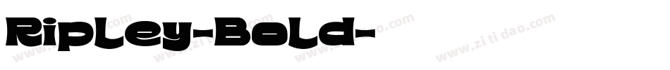 Ripley-Bold字体转换