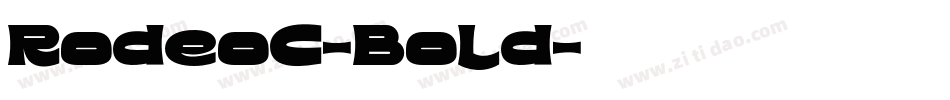 RodeoC-Bold字体转换
