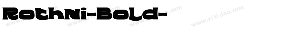 Rothni-Bold字体转换