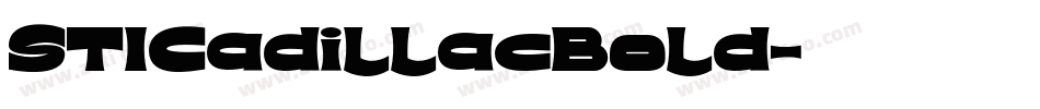 STICadillacBold字体转换