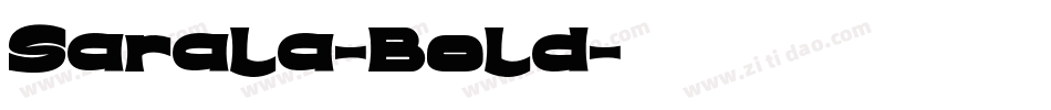 Sarala-Bold字体转换