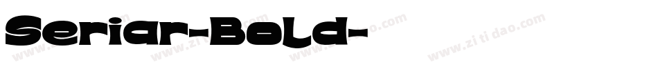Seriar-Bold字体转换