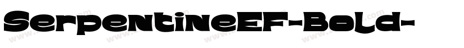 SerpentineEF-Bold字体转换