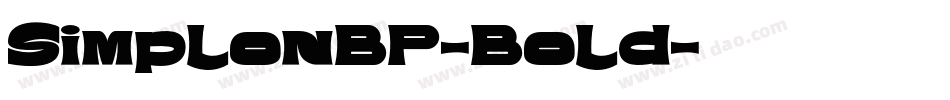 SimplonBP-Bold字体转换