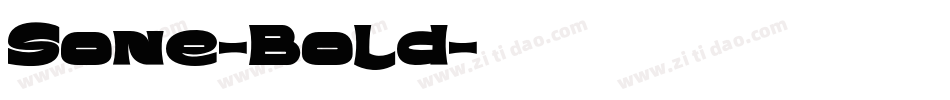 Sone-Bold字体转换