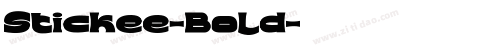 Stickee-Bold字体转换