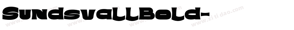 SundsvallBold字体转换