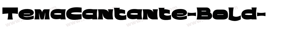 TemaCantante-Bold字体转换