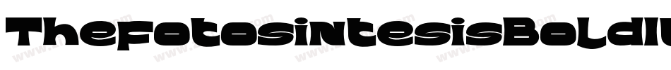 ThefotosintesisBoldItalic-BWLa3字体转换