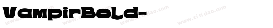 VampirBold字体转换