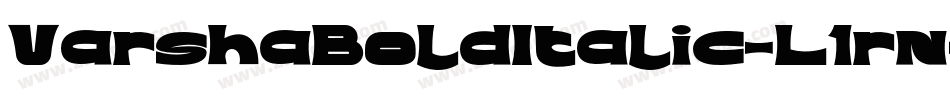 VarshaBoldItalic-L1rn字体转换