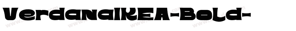 VerdanaIKEA-Bold字体转换