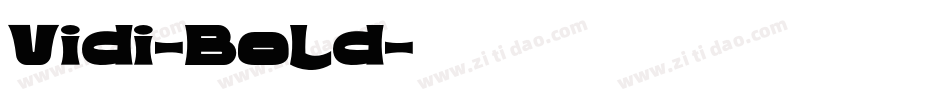 Vidi-Bold字体转换