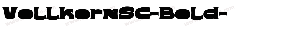 VollkornSC-Bold字体转换