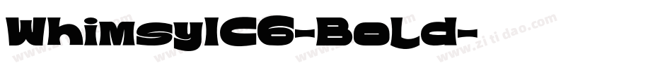 WhimsyICG-Bold字体转换