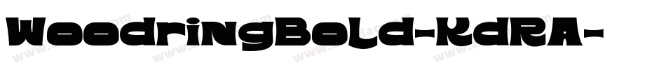 WoodringBold-KdRA字体转换