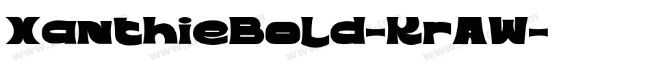 XanthieBold-KrAW字体转换