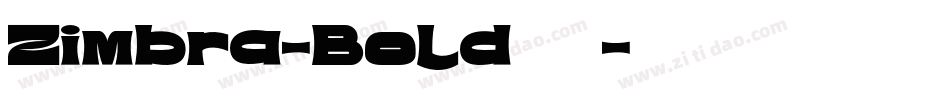 Zimbra-Bold转换器字体转换