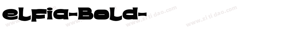 elfia-Bold字体转换