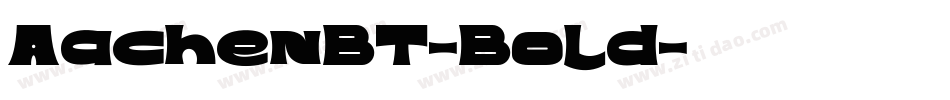 AachenBT-Bold字体转换