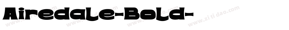 Airedale-Bold字体转换